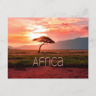 Postal Africa Sunset African