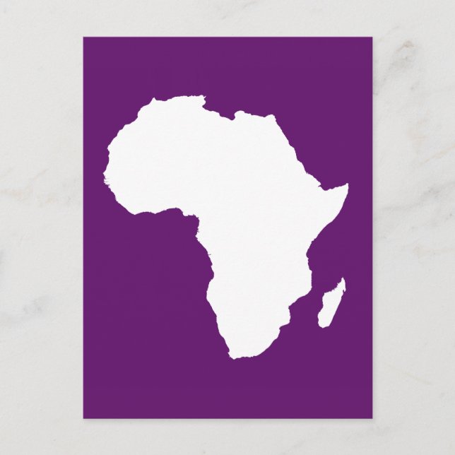 Postal África violeta y audaz (Anverso)