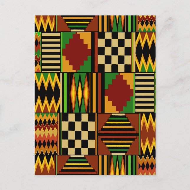 Postal African Royal Kente Cloth Design (Anverso)