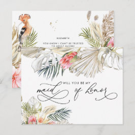 Postal African Safari Floral | Sé Mi Dama de Honor