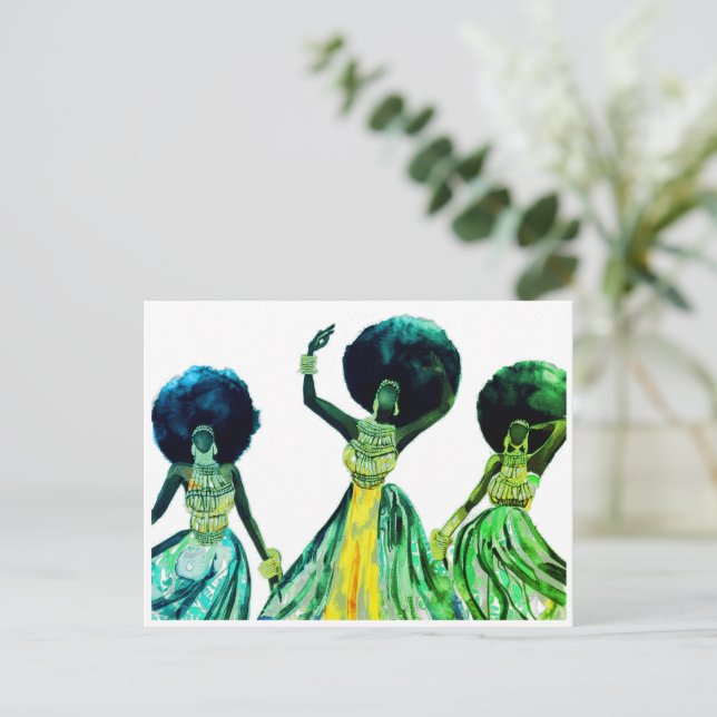 POSTAL AFRICANO (Anverso de pie)