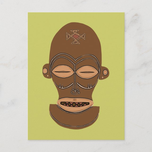 Postal Afrika Africa Maske Mask Djokwe (Anverso)