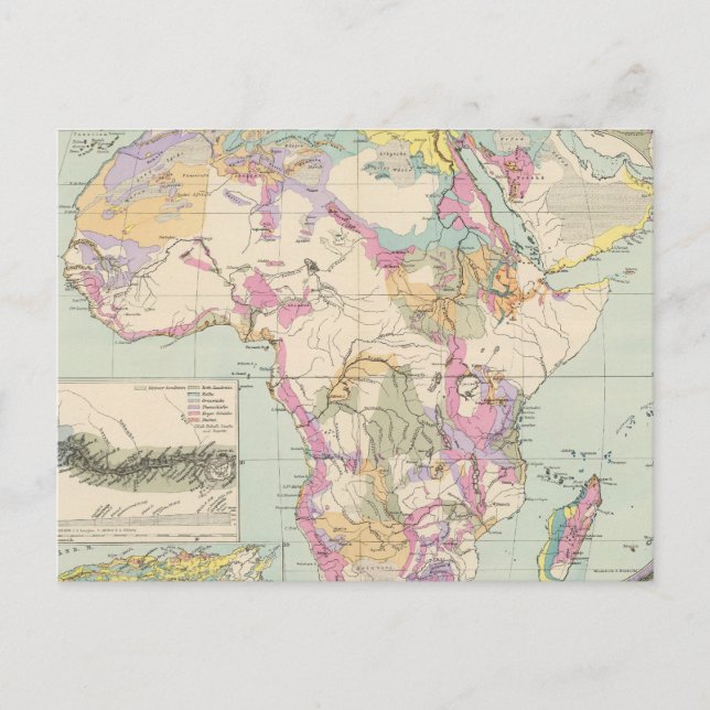 Postal Afrika - Mapa Atlas de África (Anverso)