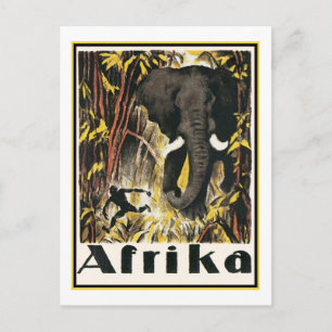 Postal Afrika Vintage Travel