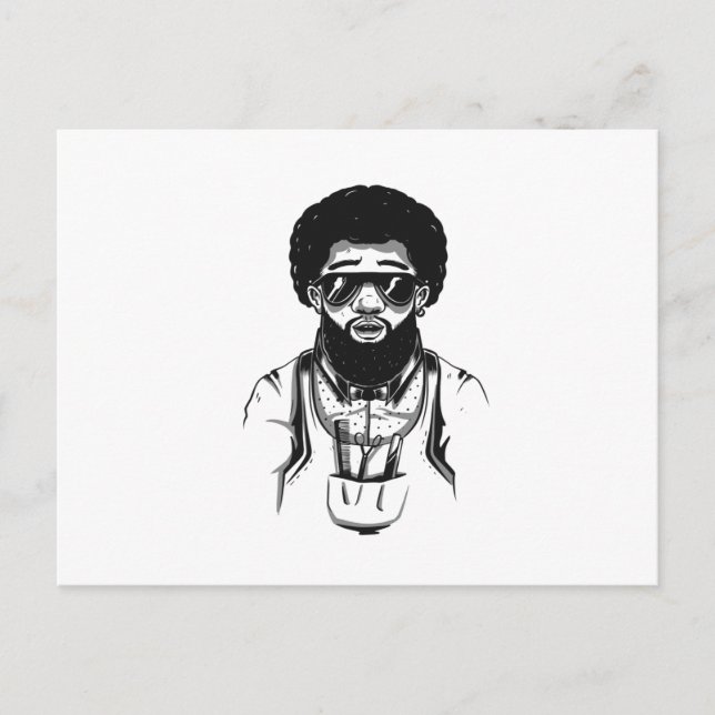 Postal Afro Barber (Anverso)