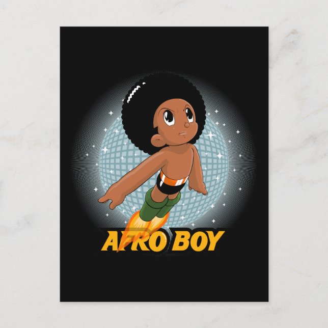 Postal Afro Boy (Anverso)