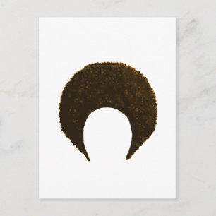 Postal Afro Gold Los Regalos Del MUSEO Zazzle
