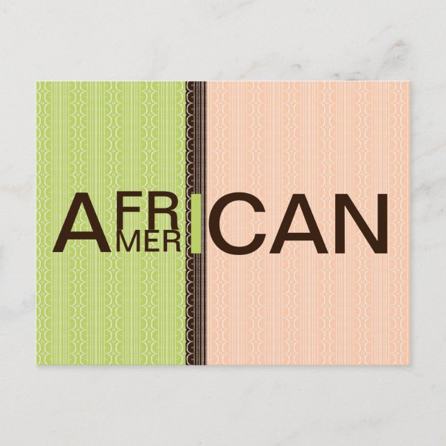 Postal Afroamericano (Anverso)