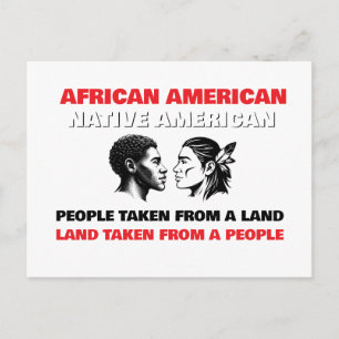 Postal Afroamericanos y nativos americanos
