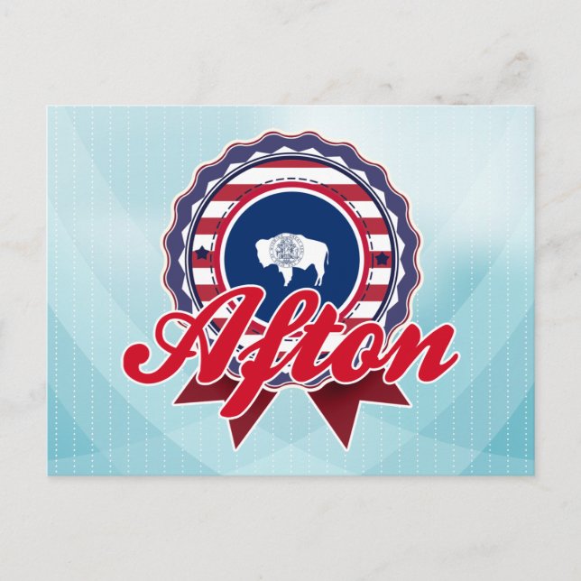 Postal Afton, WY (Anverso)