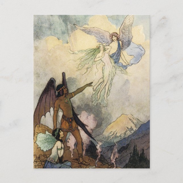 Postal Afuera, Cielos Espíritus, Volar (Anverso)