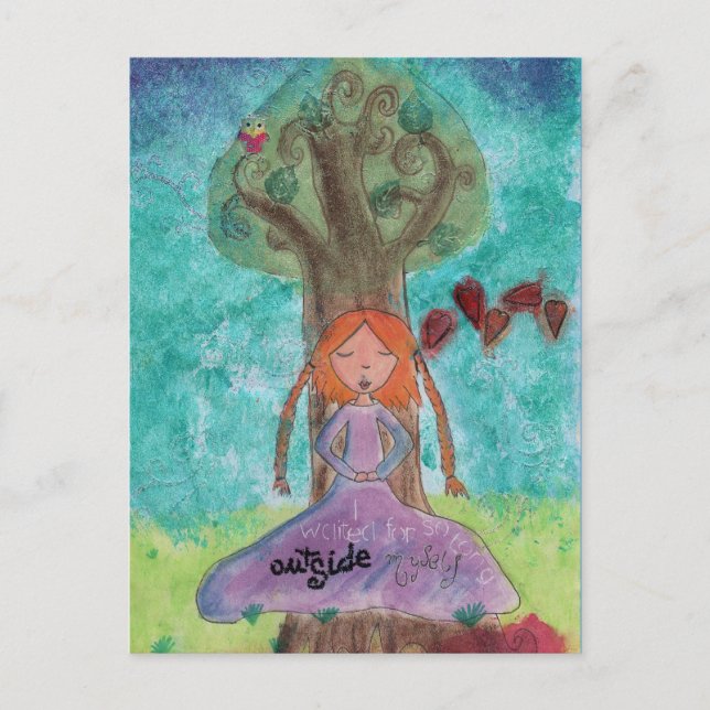 Postal "Afuera de mí mismo" (Anverso)