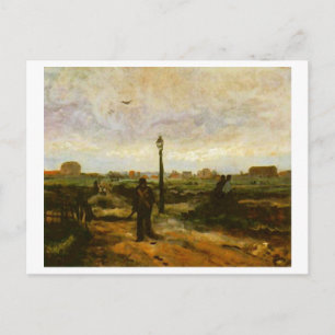Postal Afuera de París (F264)Van Gogh Arte Fino