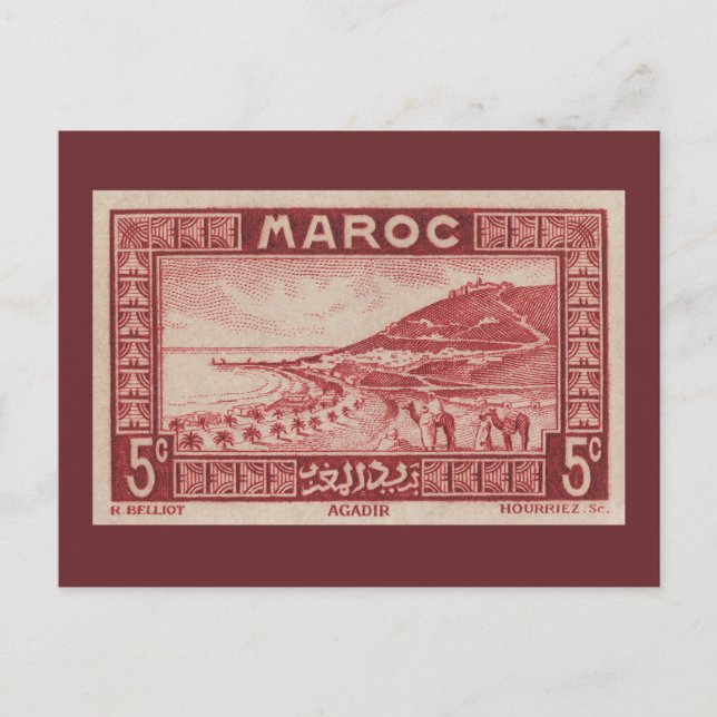 Postal Agadir, Marruecos - Postcard (Anverso)