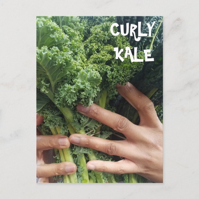Postal Agarra un puñado de Curly Kale (Anverso)