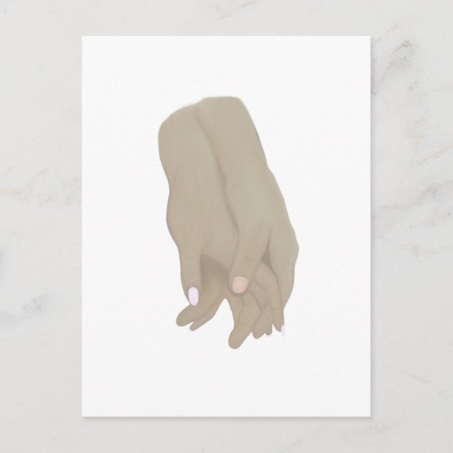 Postal ¡Agárrame la mano! (Anverso)