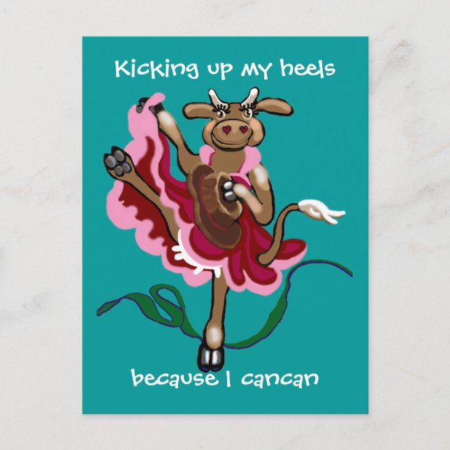 Postal Agarrándome los talones (Anverso)