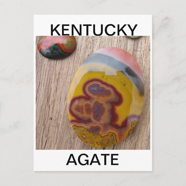 Postal Agate de Kentucky para rockhounds (Anverso)