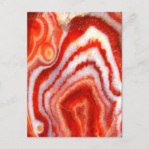 Postal Agate Naranja de sangre en caída