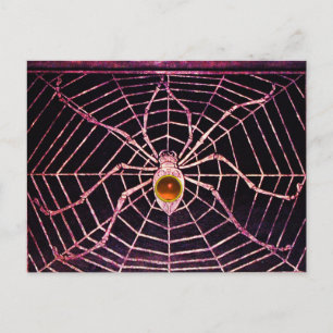 Postal Agate negro, Naranja SPIDER Y WEB