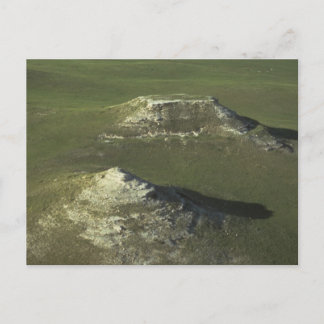 Postal agate parque nacional verdes montículos y llanuras