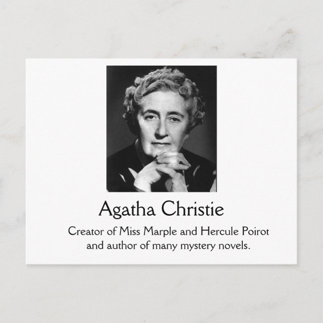 Postal Agatha Christie Postcard (Anverso)