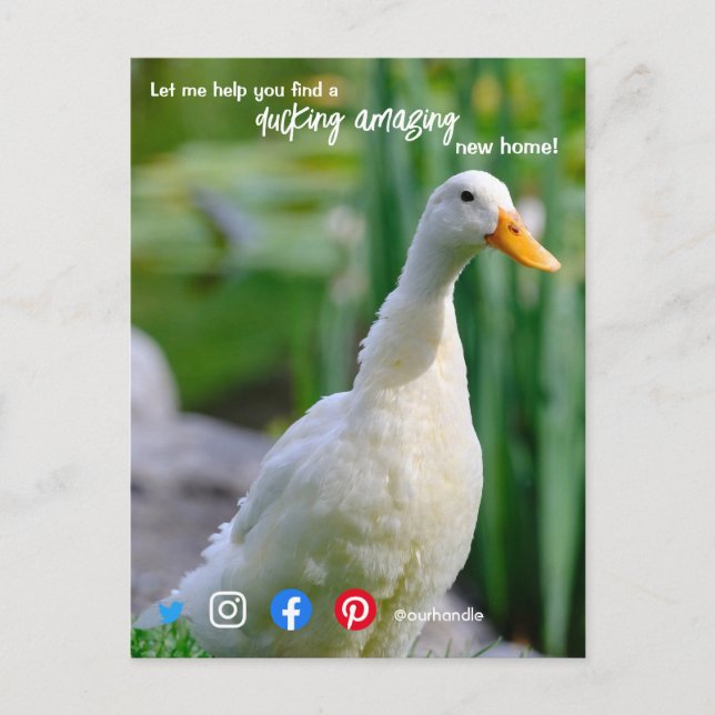 Postal agente de bienes raíces maravilloso increíble mark (Anverso)