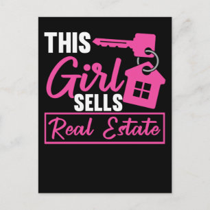 Postal Agente Inmobiliario Chica Inversionista de Bienes 