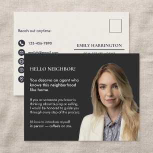 Postal Agente Inmobiliario Neutral Clásico Introducción C