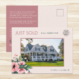 Postal Agente Inmobiliario Real Rose Vendida por Rubor en