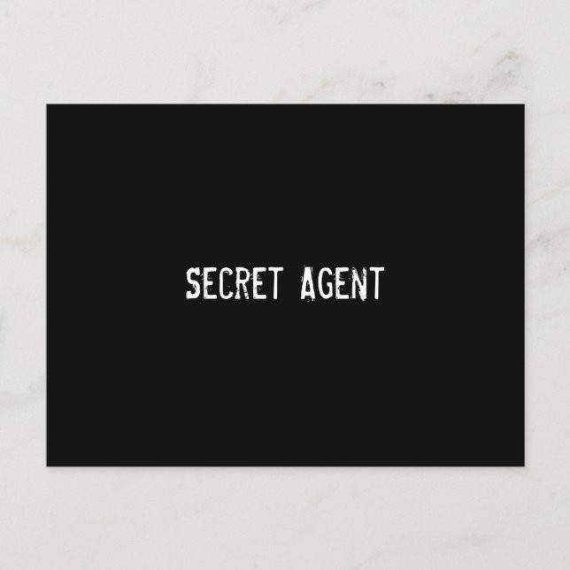 Postal Agente secreto (Anverso)