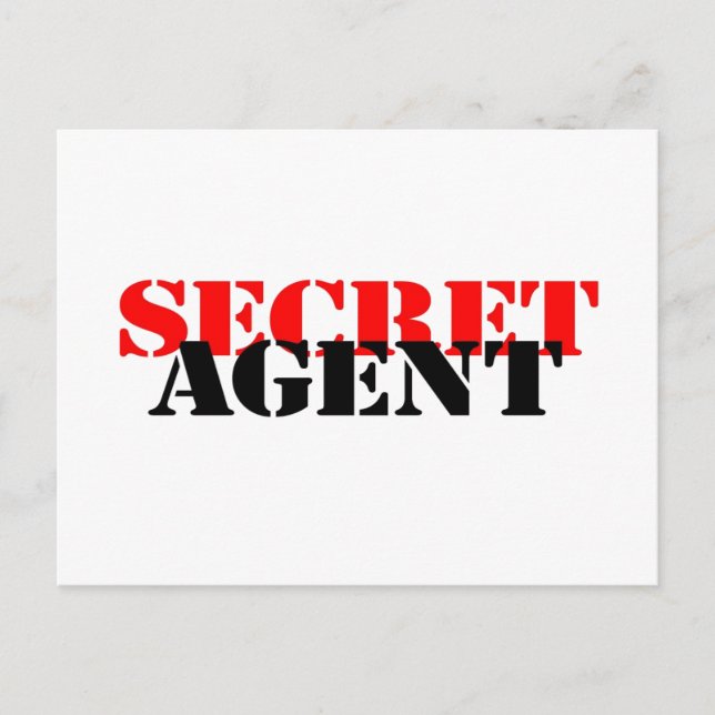 Postal Agente secreto (Anverso)