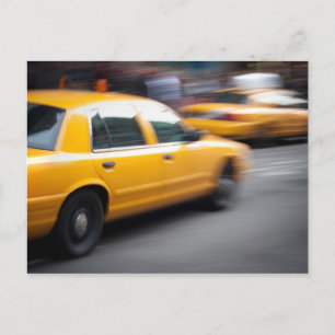 Postal Agilización del taxi en la ciudad de NY amarillo c