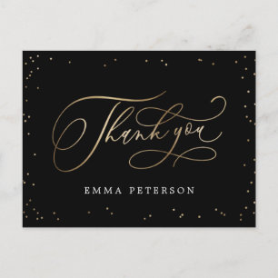 Postal Agradable graduación de COLOR EDITABLE Gracias