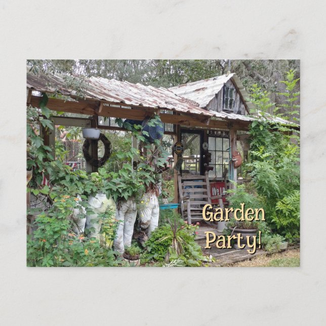 Postal Agradable Jardín Descanso Relájese Shed Nook Porch (Anverso)
