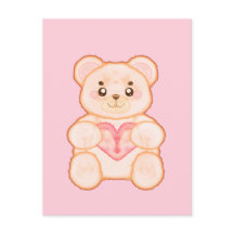 Agradable Oso El día de San Valentín Con Corazón R