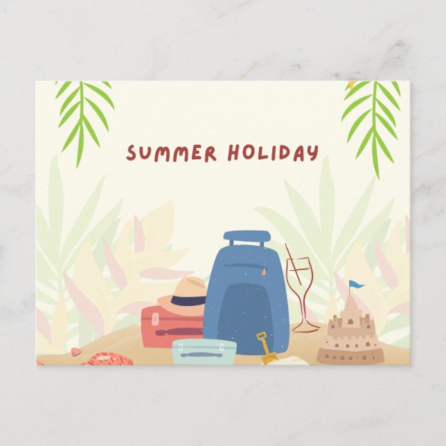 Postal Agradable temporada de vacaciones 🎉 (Anverso)