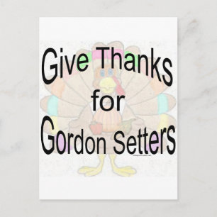 Postal Agradecer a Gordon Setters