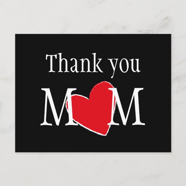 Postal Agradecer a Mamá Personalizado  (Anverso)