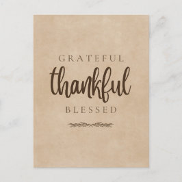 Postal Agradecido agradecimiento a Blessed Brown