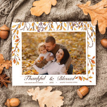 Agradecido y Bendecido Feliz Día de Acción de Grac