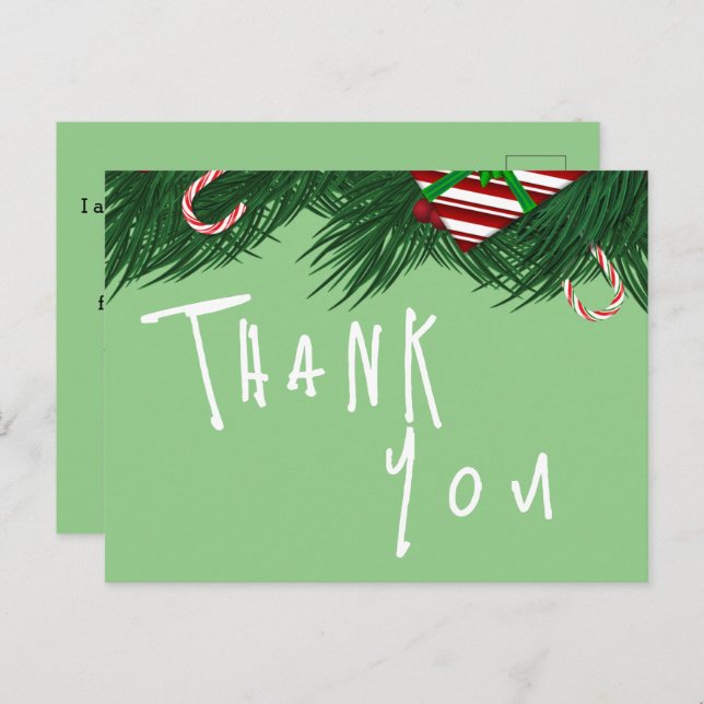 Postal Agradeciendo por un restaurante  (Anverso / Reverso)