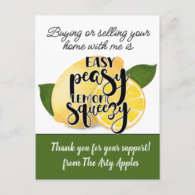 Postal agradecimiento a clientes de marketing de regalo i (Anverso)