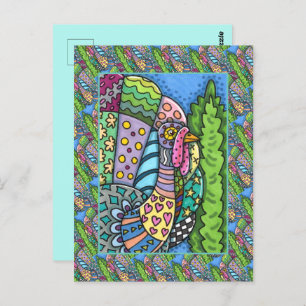 POSTAL AGRADECIMIENTO A TURQUÍA, OBSERVADORES DE PATCHWOR