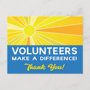 Postal Agradecimiento a voluntarios que hacen la diferenc