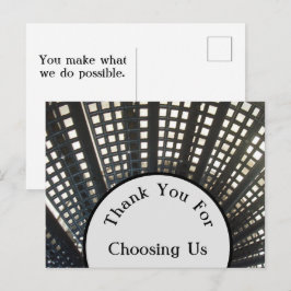 Postal Agradecimiento al Cliente Minimalista Gracias al C