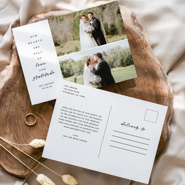 Postal Agradecimiento de boda de amor y gratitud (Subido por el creador)