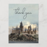 Agradecimiento de boda del castillo de Hogwarts de