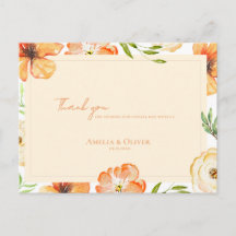 Agradecimiento de Boda del Jardín Romántico de Flo