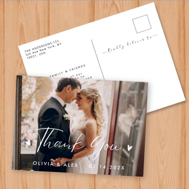 Postal Agradecimiento de Caligrafía (Subido por el creador)